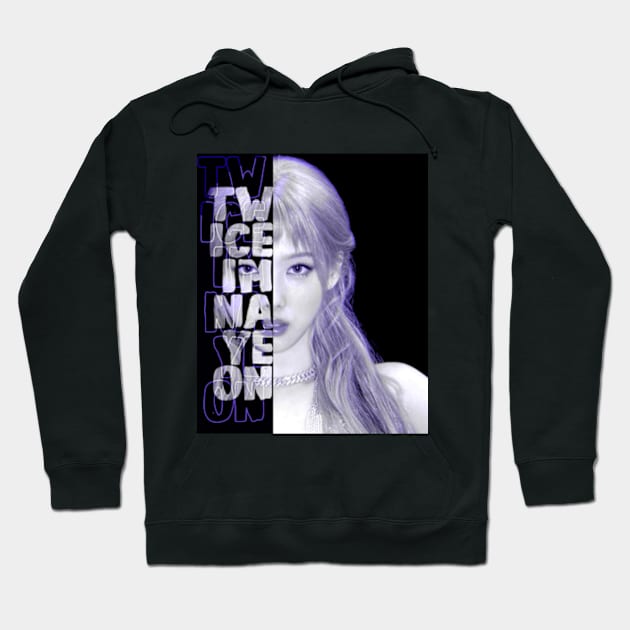 Twice Im Nayeon Typography portrait text design Hoodie by bixxbite